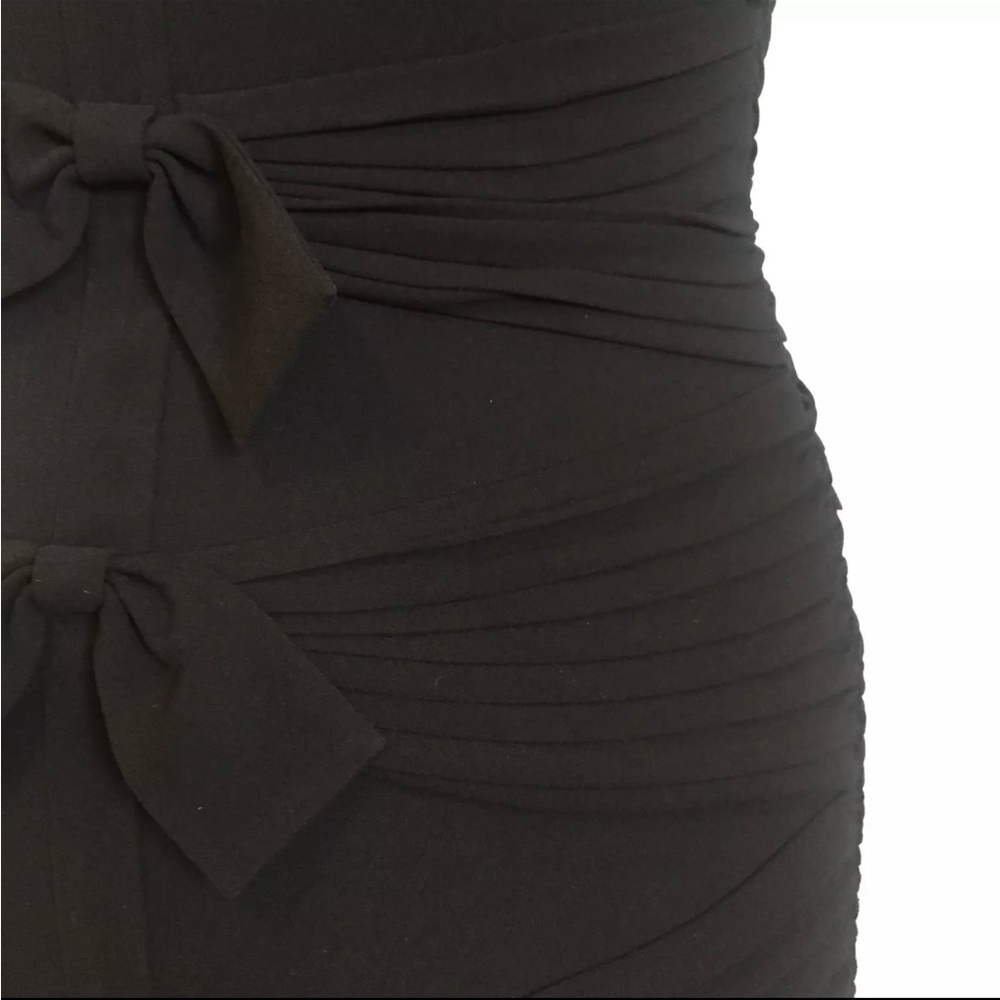 BCBG MaxAzria Black Corset Stretch Formal Dress Size 12 - Picture 7 of 8